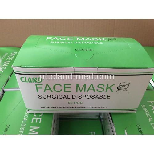 Máscara protectora médica não cirúrgica descartável de 3 dobras